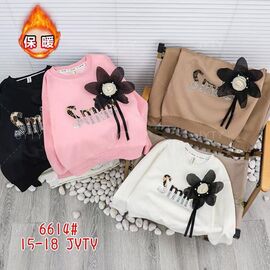 Светер Дитячий на дівчинку 6614 black р.6-9 "Фунтик" недорого оптом від прямого постачальника