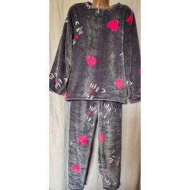 Фотография Пижама тёплая женская HW48 grey р.48-58 "SHELLY" недорого оптом от прямого поставщика