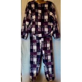 Фотография Пижама тёплая женская HW56 purple р.48-58 "SHELLY" недорого оптом от прямого поставщика