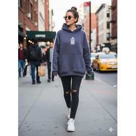 Фотография Худи женское 104 blue р.40-48 "Newe" недорого оптом от прямого поставщика