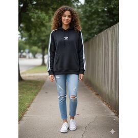 Фотография Худи женское 104-1 black р.40-48 "Newe" недорого оптом от прямого поставщика