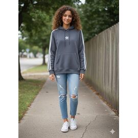 Фотография Худи женское 104-1 grey р.40-48 "Newe" недорого оптом от прямого поставщика