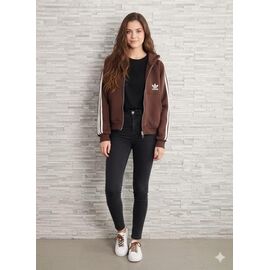 Фотография Кофта спортивная женская тёплая 15001 brown р.one size "Newe" недорого оптом от прямого поставщика