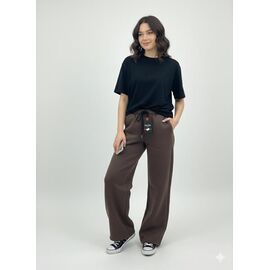 Фотография Штаны спортивные женские тёплые NW732 brown р.S-L "Newe" недорого оптом от прямого поставщика