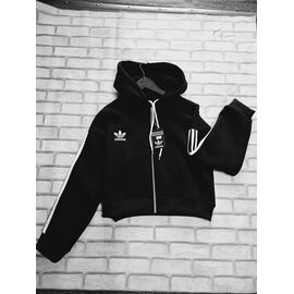 Кофта спортивна жіноча тепла 1402 black р.44-46 "Newe" недорого оптом від прямого постачальника