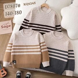 Фотография Свитер детский на девочку 7807 black р.140-180 "Baykush" недорого оптом от прямого поставщика