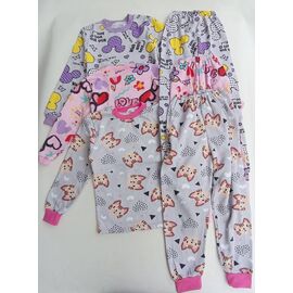 Піжама дитяча тепла на дівчинку B616 purple р.36-40 "Baykush" недорого оптом від прямого постачальника