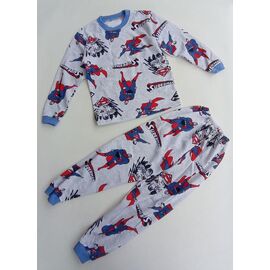Піжама дитяча тепла на хлопчика B619 grey р.36-40 "Baykush" недорого оптом від прямого постачальника