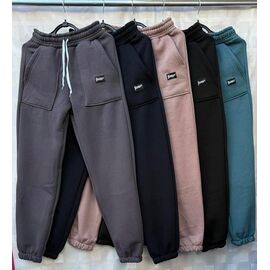 Штани спортивні жіночі теплі S1580 grey р.52-58 "Shon" недорого оптом від прямого постачальника