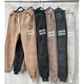 Штани спортивні жіночі теплі S1674 beige р.44-52 "Shon" недорого оптом від прямого постачальника