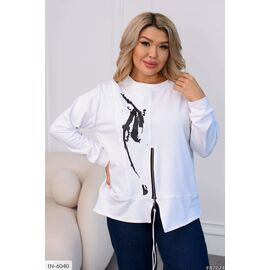 Жіноча кофточка двонитка великого розміру р.46-48;50-52;54-56;58-60 (3кол.) "VLADA" купити недорого від прямого постачальника