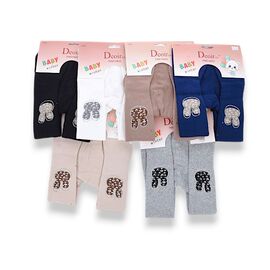 Колготи дитячі теплі на дівчинку H9008-1 mix р.12-18 "Jelzin" недорого оптом від прямого постачальника