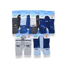 Колготи дитячі теплі на хлопчика H9014 mix р.6-12 "Jelzin" недорого оптом від прямого постачальника