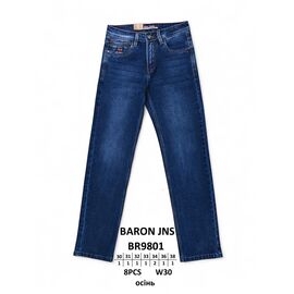 Фотография Джинсы мужские BR9801 blue р.30-38 "God Baron" недорого оптом от прямого поставщика