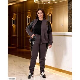 Фотография Женский прогулочный костюм со штанами большие размеры р.50-52;54-56;58-60;62-64 "LETTI" купить недорого от прямого поставщика