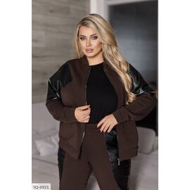 Фотография Женский прогулочный костюм со штанами большие размеры р.50-52;54-56;58-60;62-64 "LETTI" купить недорого от прямого поставщика