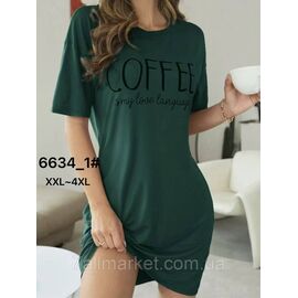 Туніка жіноча молодіжна р-ри 2XL-4XL (3-кв) "FLOWER" купити недорого від прямого постачальника