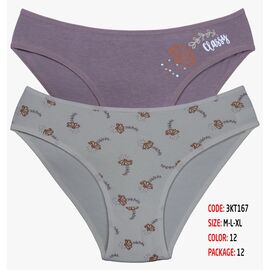 Труси жіночі 3KT167 mix р.M "DONELLA" недорого оптом від прямого постачальника