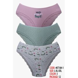 Труси жіночі 4KT184-1 mix р.XL "DONELLA" недорого оптом від прямого постачальника