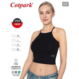 Топ жіночий 3102 black р.M-2XL "DONELLA" недорого оптом від прямого постачальника