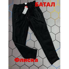 Штани спортивні чоловічі утеплені 5033 black р.S-2XL "Alex Clothes" недорого оптом від прямого постачальника