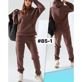 Костюм спортивний жіночий 85-1 brown р.46-52 "ZLATA" недорого оптом від прямого постачальника