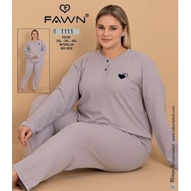 Піжама жіноча 1111 grey р.52-56 "HOME STYLE" недорого оптом від прямого постачальника