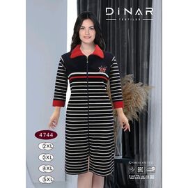 Фотография Халат женский 4744 black р.52-58 "HOME STYLE" недорого оптом от прямого поставщика