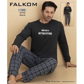 Фотография Пижама мужская 7003 grey р.46-50 "HOME STYLE" недорого оптом от прямого поставщика