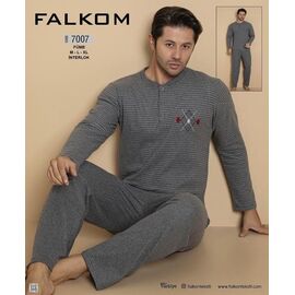 Фотография Пижама мужская 7007 l.grey р.46-50 "HOME STYLE" недорого оптом от прямого поставщика