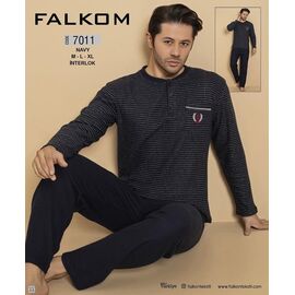 Фотография Пижама мужская 7011 d.grey р.46-50 "HOME STYLE" недорого оптом от прямого поставщика