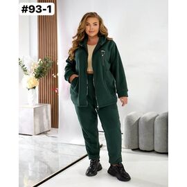 Фотография Костюм спортивный женский 93-1 green р.50-60 "HOME STYLE" недорого оптом от прямого поставщика