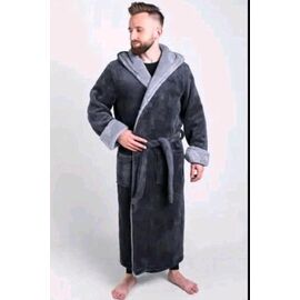 Фотография Халат мужской RL785 grey р.50-60 "HOME STYLE" недорого оптом от прямого поставщика
