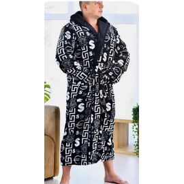 Фотография Халат мужской RL786 black р.50-60 "HOME STYLE" недорого оптом от прямого поставщика