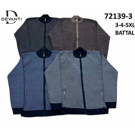 Фотография Кофта мужская 72139-3 brown р.4XL-5XL "Sabihina" недорого оптом от прямого поставщика