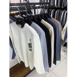 Светр чоловічий SB1413 white р.L-2XL "Sabihina" недорого оптом від прямого постачальника