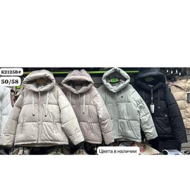 Фотография Куртка женская зимняя K2125B beige р.50-58 "FLORA" недорого оптом от прямого поставщика