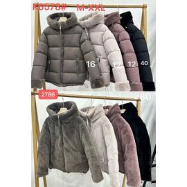 Куртка жіноча зимова K6578-12 l.brown р.M-2XL "FLORA" недорого оптом від прямого постачальника
