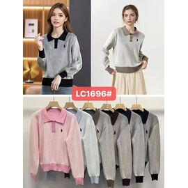 Фотография Свитер женский 1696 l.blue р.one size "FLORA" недорого оптом от прямого поставщика