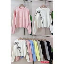 Фотография Свитер женский 76168 mix р.46-48 "FLORA" недорого оптом от прямого поставщика