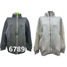 Фотография Кофта женская 6789 white р.48-58 "VERJINIA" недорого оптом от прямого поставщика