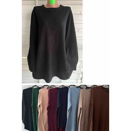 Фотография Свитер женский 9906 black р.56 "VERJINIA" недорого оптом от прямого поставщика