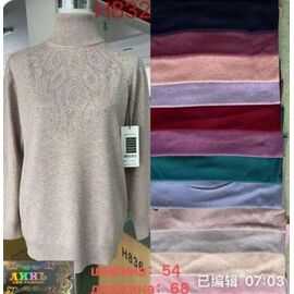 Фотография Свитер женский H832 pink р.one size "VERJINIA" недорого оптом от прямого поставщика