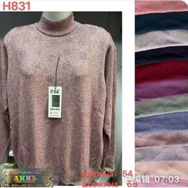 Фотография Свитер женский H831 wine р.one size "VERJINIA" недорого оптом от прямого поставщика