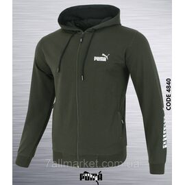 Фотография Кофта спортивная мужская на флисе Пума р-ры S-2XL "REMAIN"  недорого от прямого поставщика