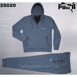 Фотография Спортивный мужской костюм на флис велюре Пума размеры  M-3XL (3цв)  "REMAIN" купить недорого от прямого поставщика