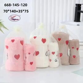 Фотография Полотенце 668-145-120(70*140/35*75) р.70*140 "Koloco" недорого оптом от прямого поставщика