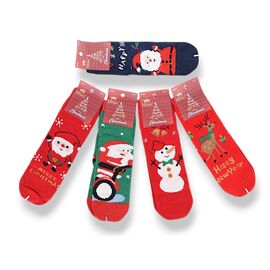 Фотография Носки женские тёплые B2520-10 mix р.37-41 "Jelzin" недорого оптом от прямого поставщика