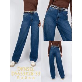 Фотография Джинсы утеплённые женские 5653 blue р.28-33 "DKNSEL" недорого оптом от прямого поставщика