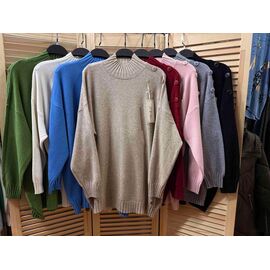 Фотография Свитер женский E863 white р.50-56 "Emsweekis" недорого оптом от прямого поставщика